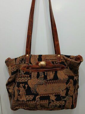 Etrusco Italian Roman Brocade Tote